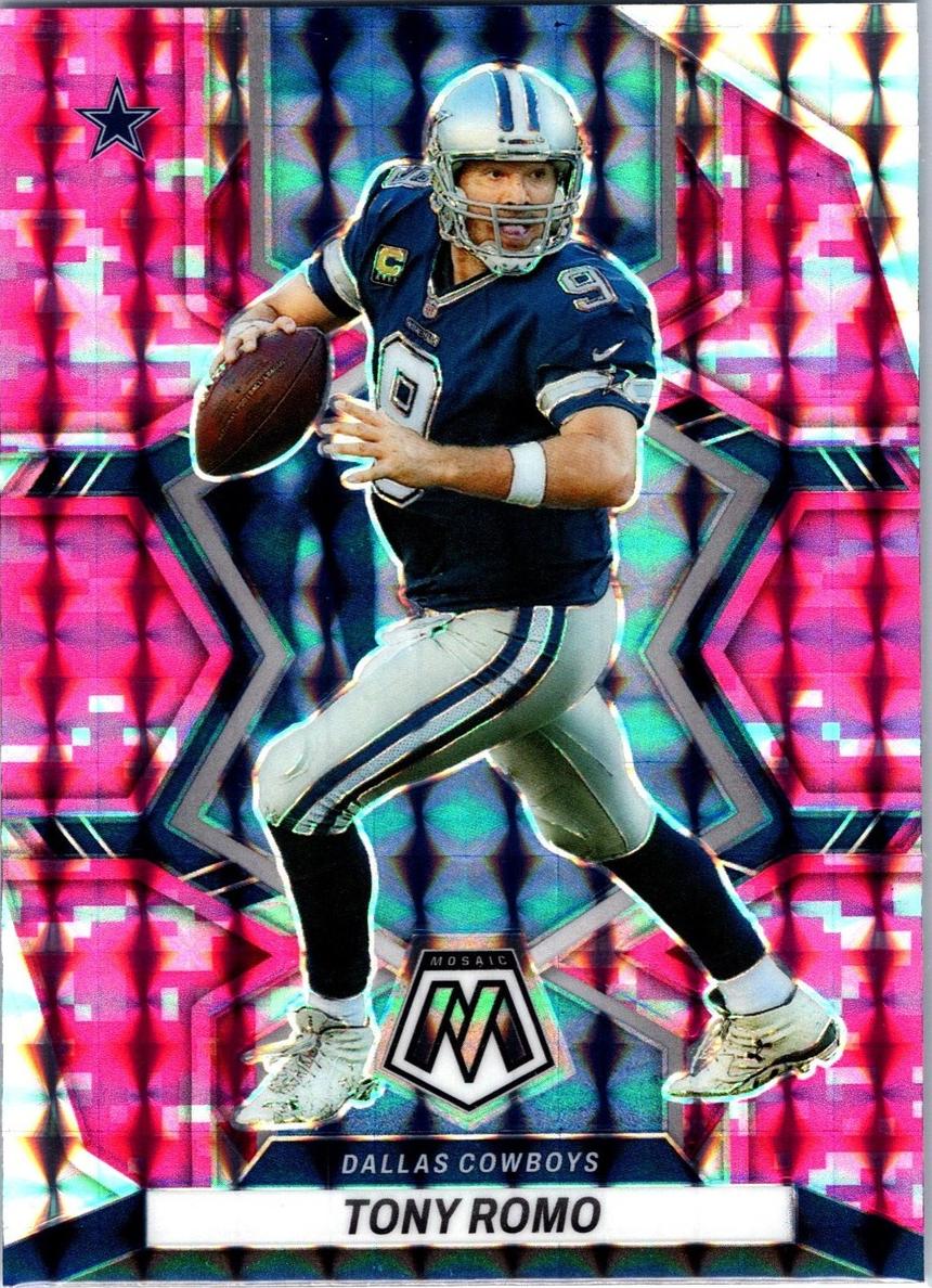 2022 Panini Mosaic Football Camo Pink Tony Romo #221