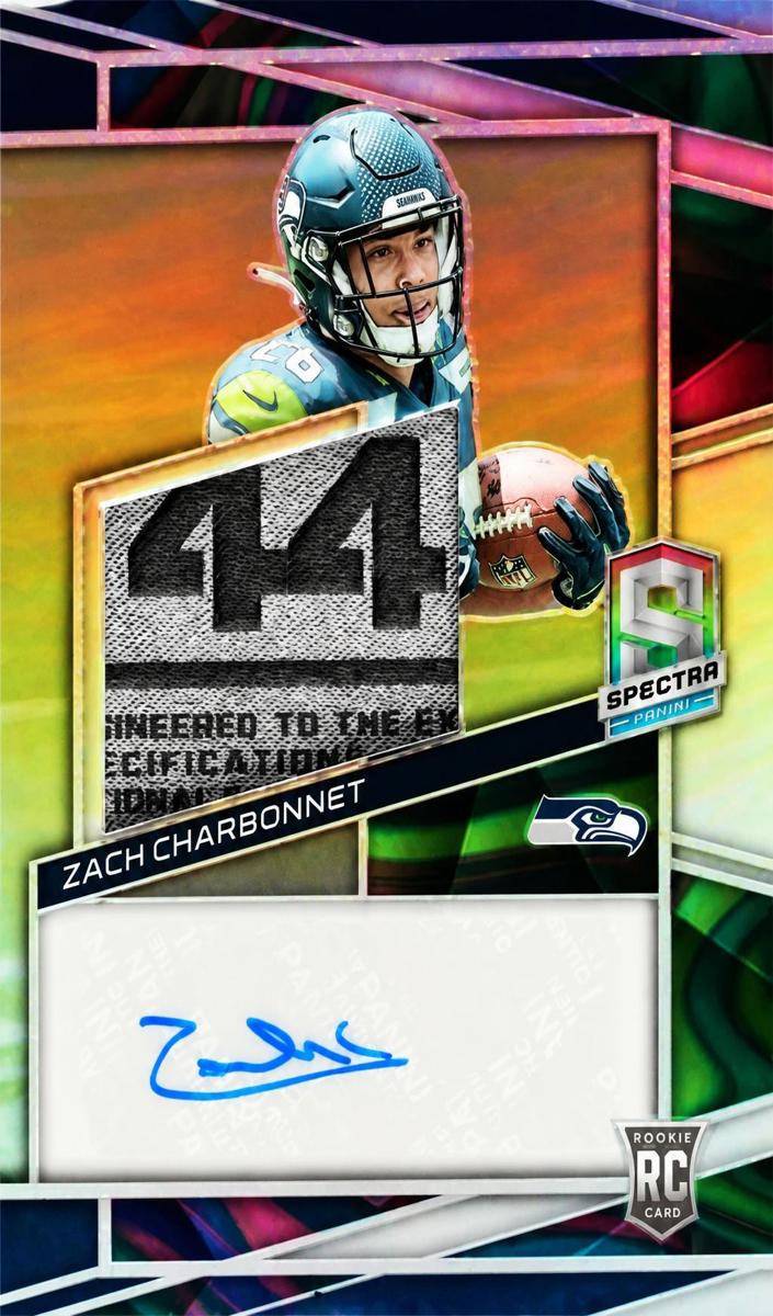 2023 Panini Spectra Football Neon Marble Zach Charbonnet #241