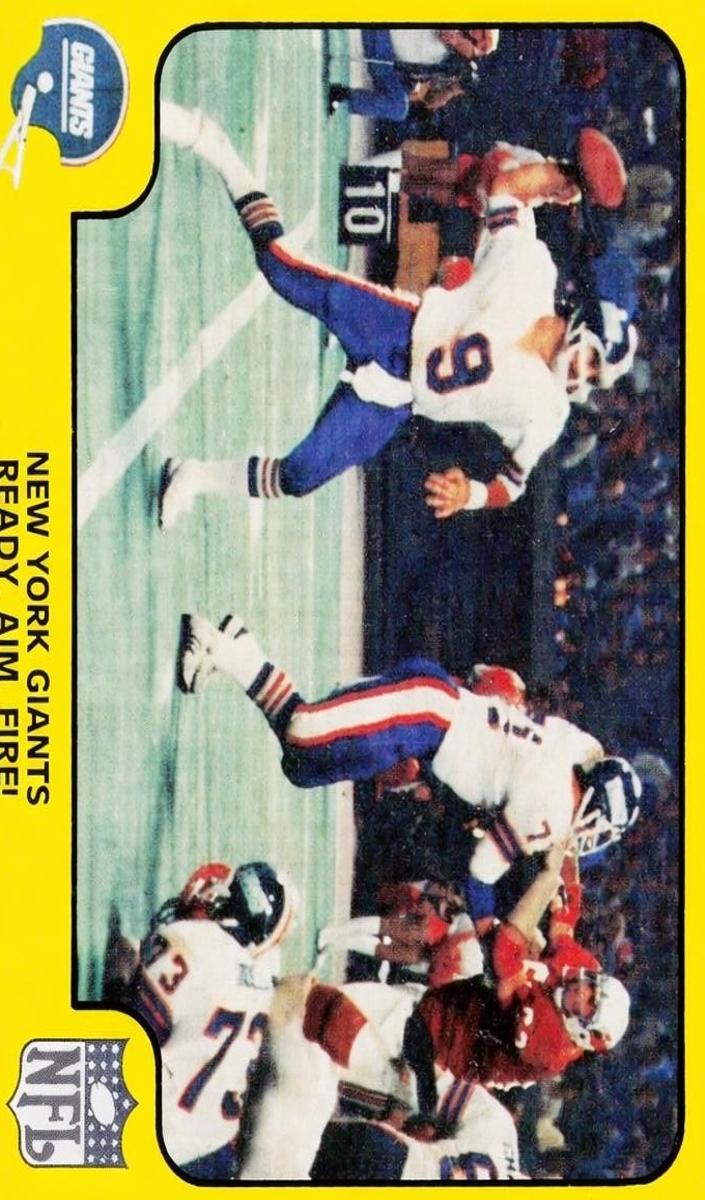 1978 Fleer Team Action Football New York Giants #35