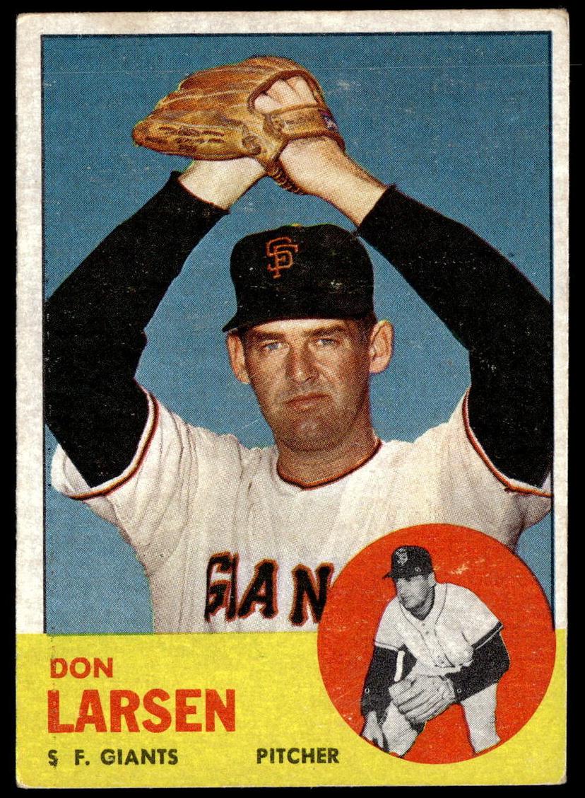 1963 Topps Baseball Don Larsen #163