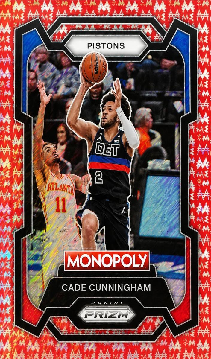 2023 Panini Prizm Monopoly Basketball Red Millionaire Shimmer Cade Cunningham #25