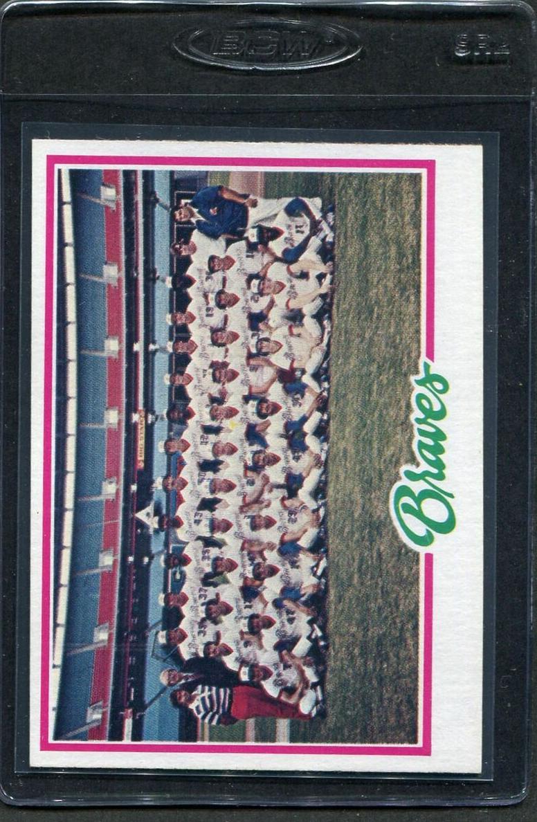 1978 Topps Baseball Braves Team #551 PSA 9