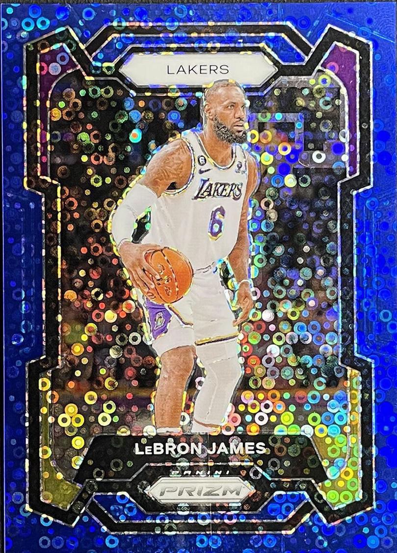 2023 Panini Prizm Basketball Fast Break Blue LeBron James #63 PSA 10