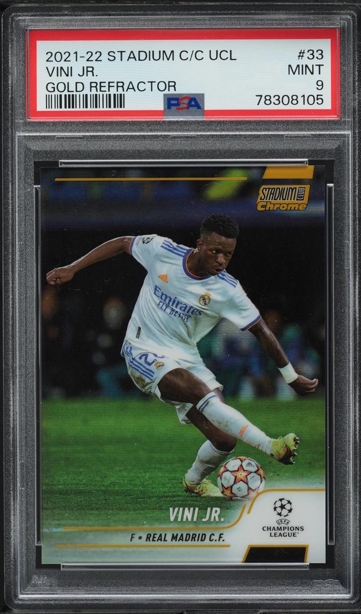 2021 Topps Stadium Club Chrome UEFA Champions League Soccer Gold Vini Jr. #33