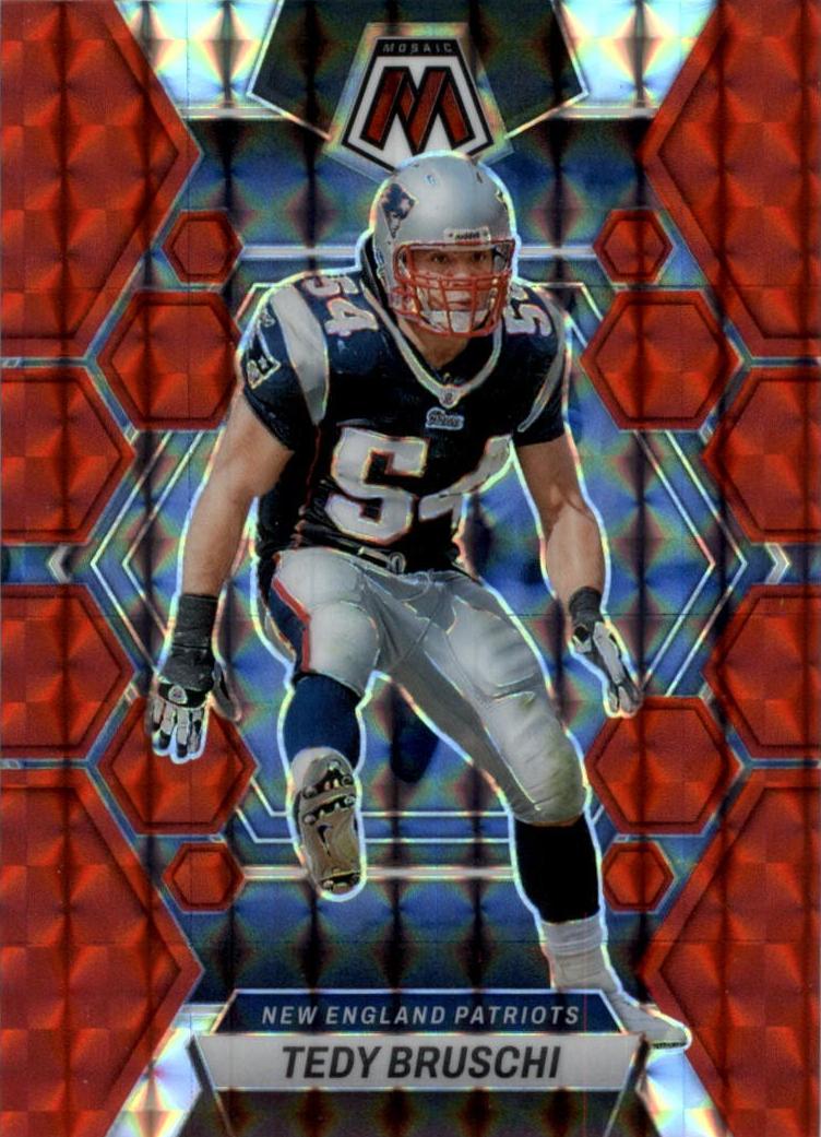 2023 Panini Mosaic Football Red Tedy Bruschi #166