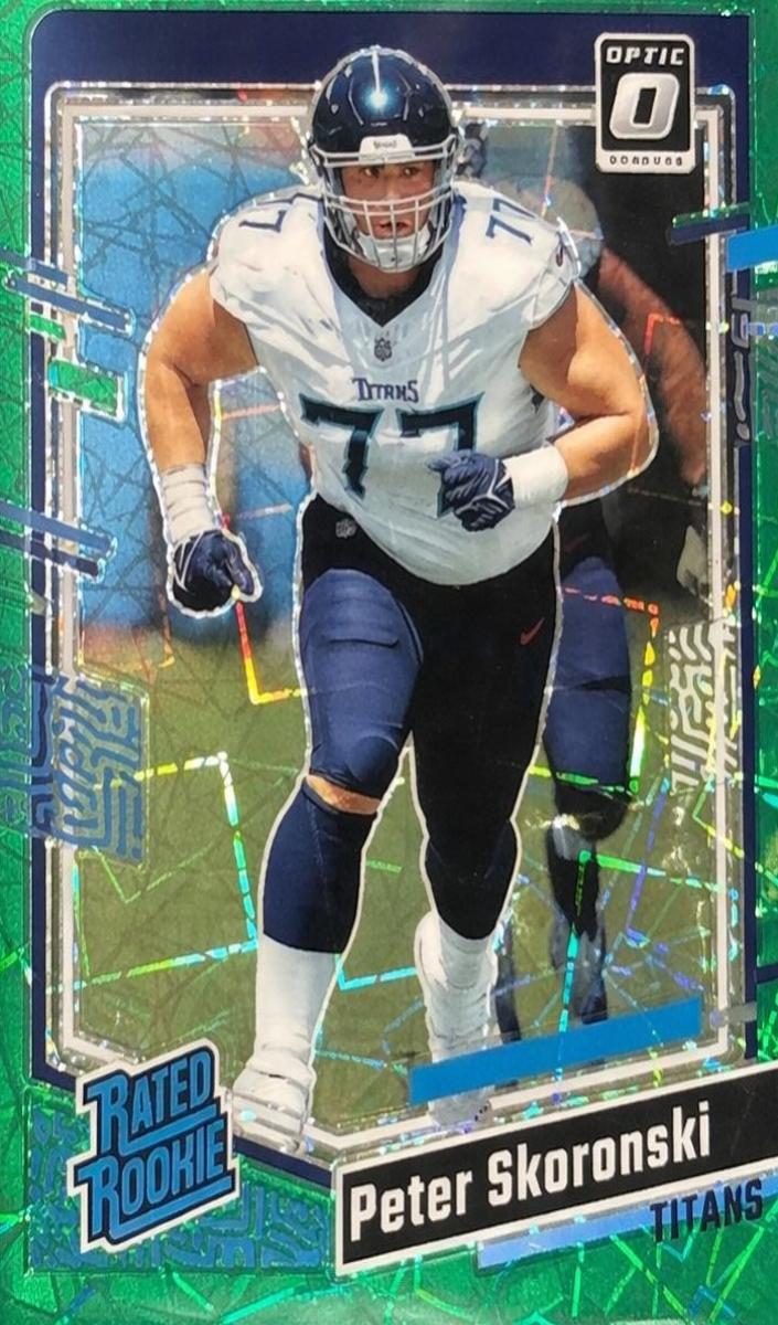 2023 Donruss Optic Football Green Velocity Peter Skoronski #296