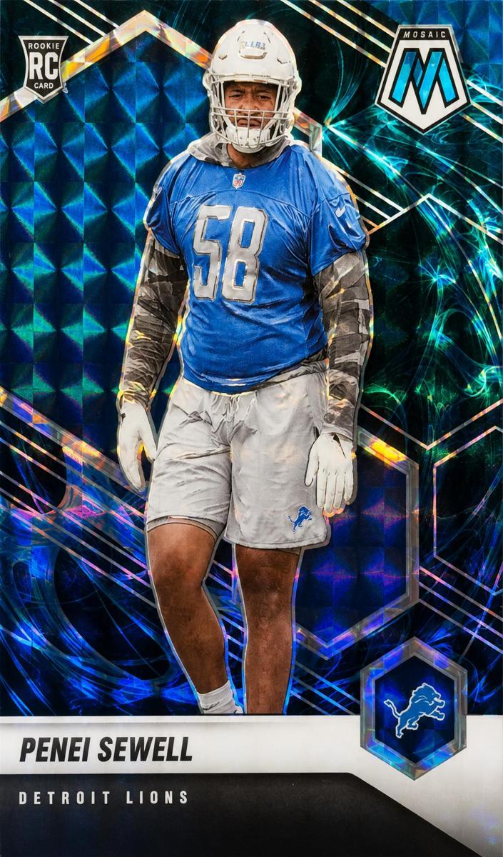 2021 Panini Mosaic Football Genesis Penei Sewell #370
