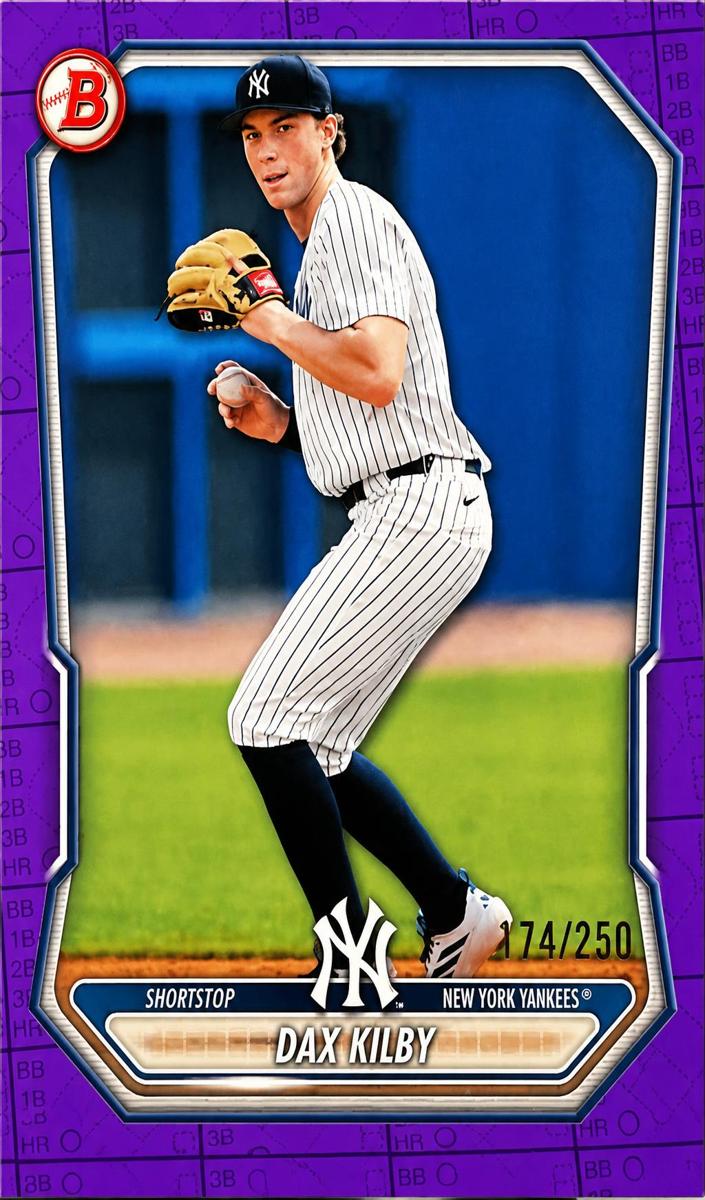 2026 Bowman Baseball Purple Pattern Dax Kilby #BP-78