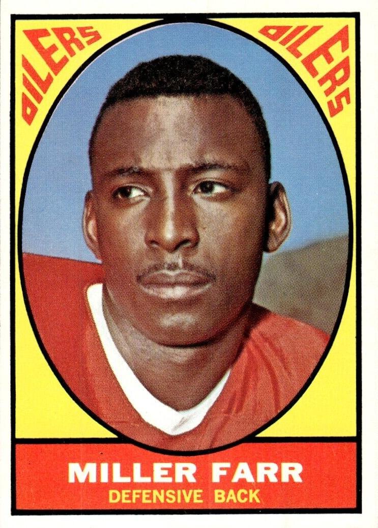1967 Topps Football Miller Farr #44 PSA 7.5