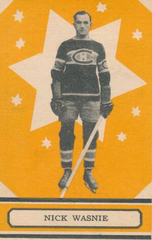 1933 O-Pee-Chee Hockey Series A Nick Wasnie #47