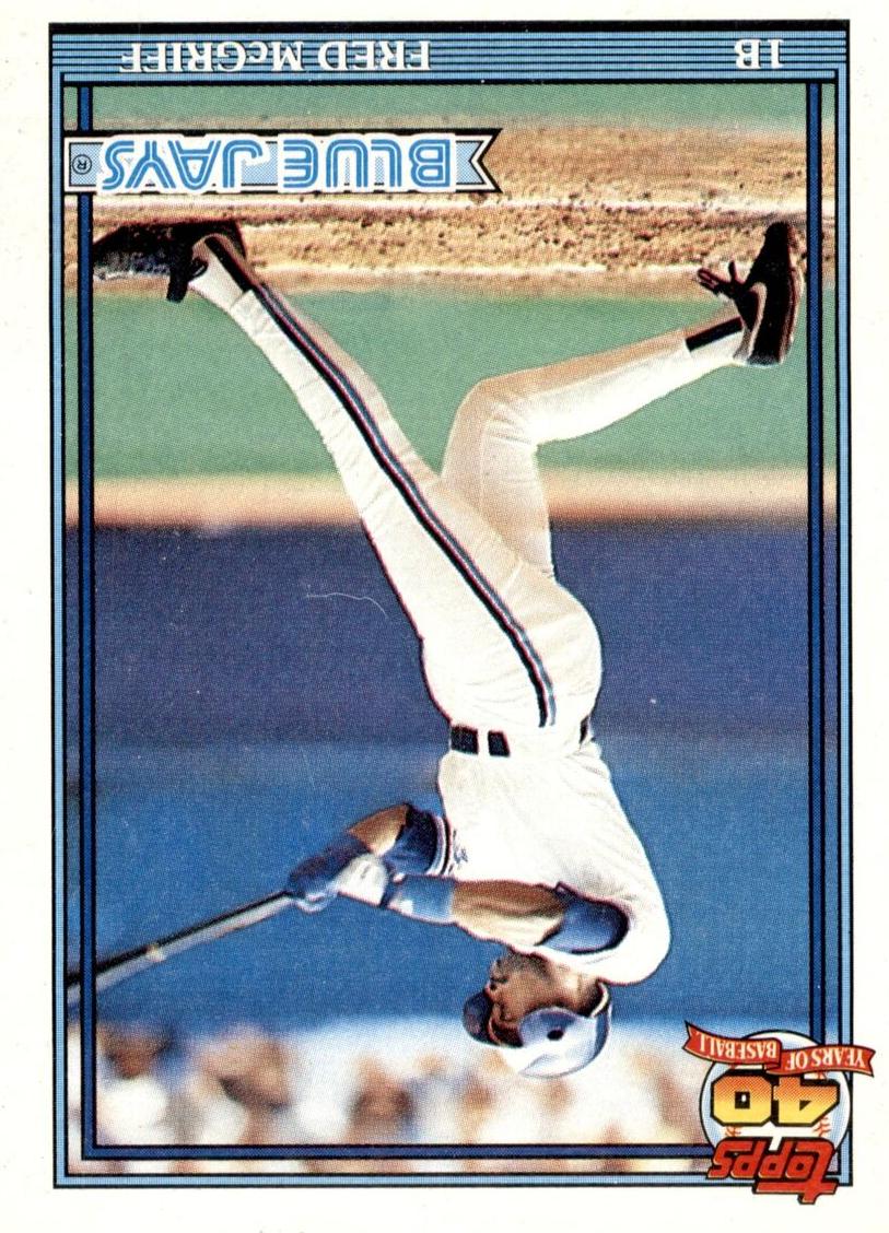 1991 Topps Baseball Fred McGriff #140