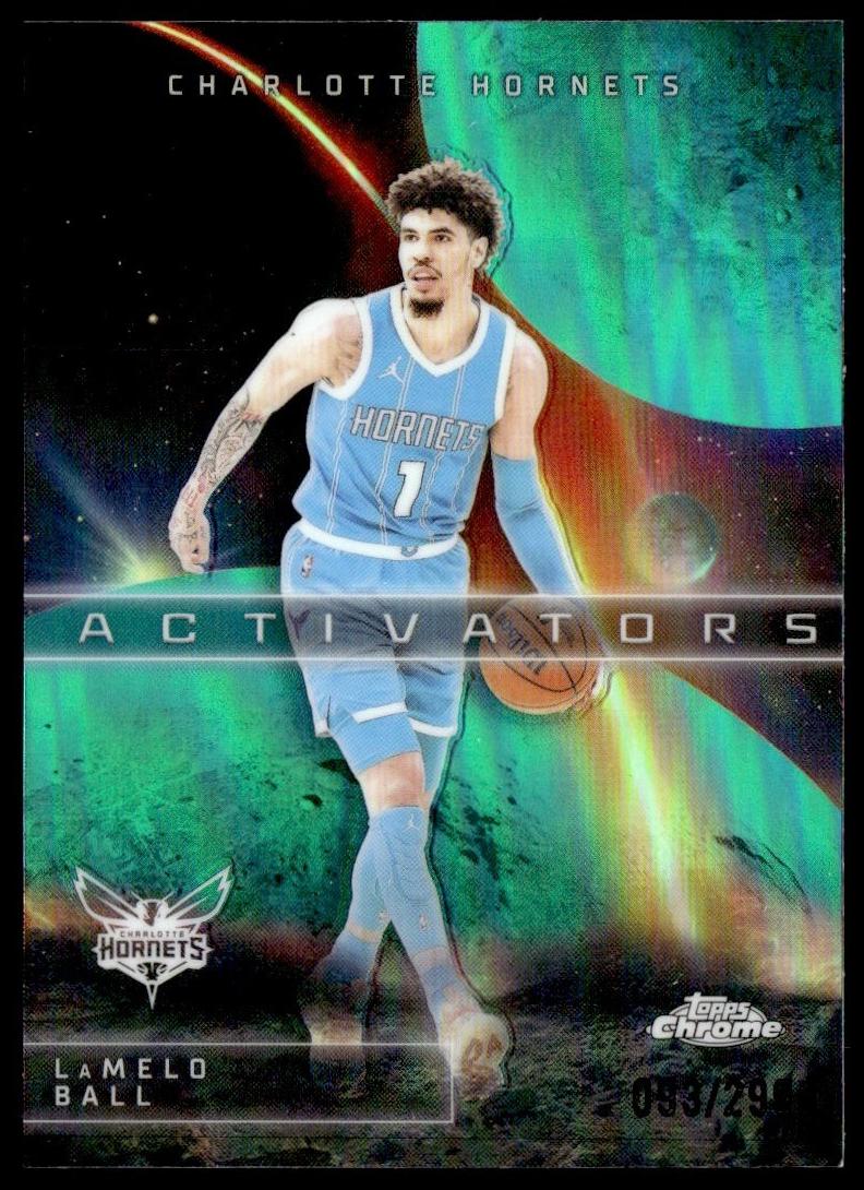 2025 Topps Chrome Basketball Teal Refractor LaMelo Ball #AC-7