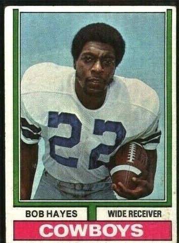 1974 Topps Football Bob Hayes #28 PSA 8