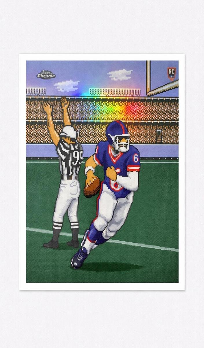 2025 Topps Chrome Football Jaxson Dart #TECMO-19