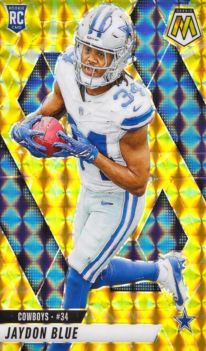 2025 Panini Mosaic Football Reactive Yellow Jaydon Blue #320