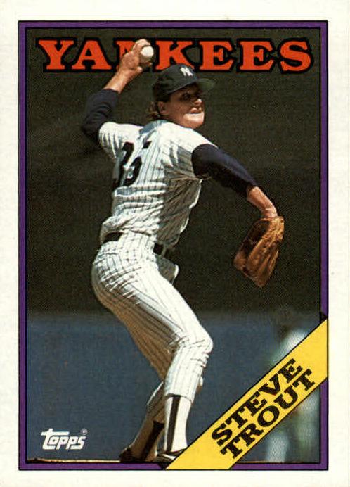 1988 Topps Baseball Steve Trout #584