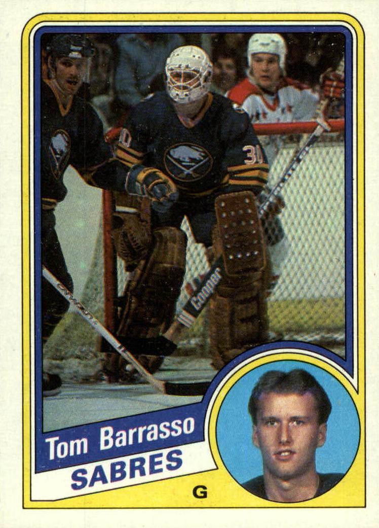 1984 Topps Hockey Tom Barrasso #14 PSA 8