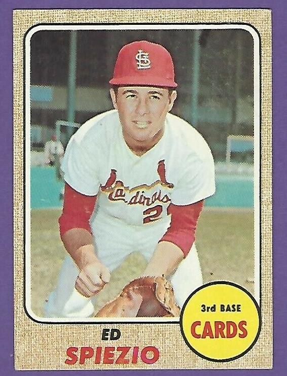 1968 Topps Baseball Ed Spiezio #349 PSA 8.5
