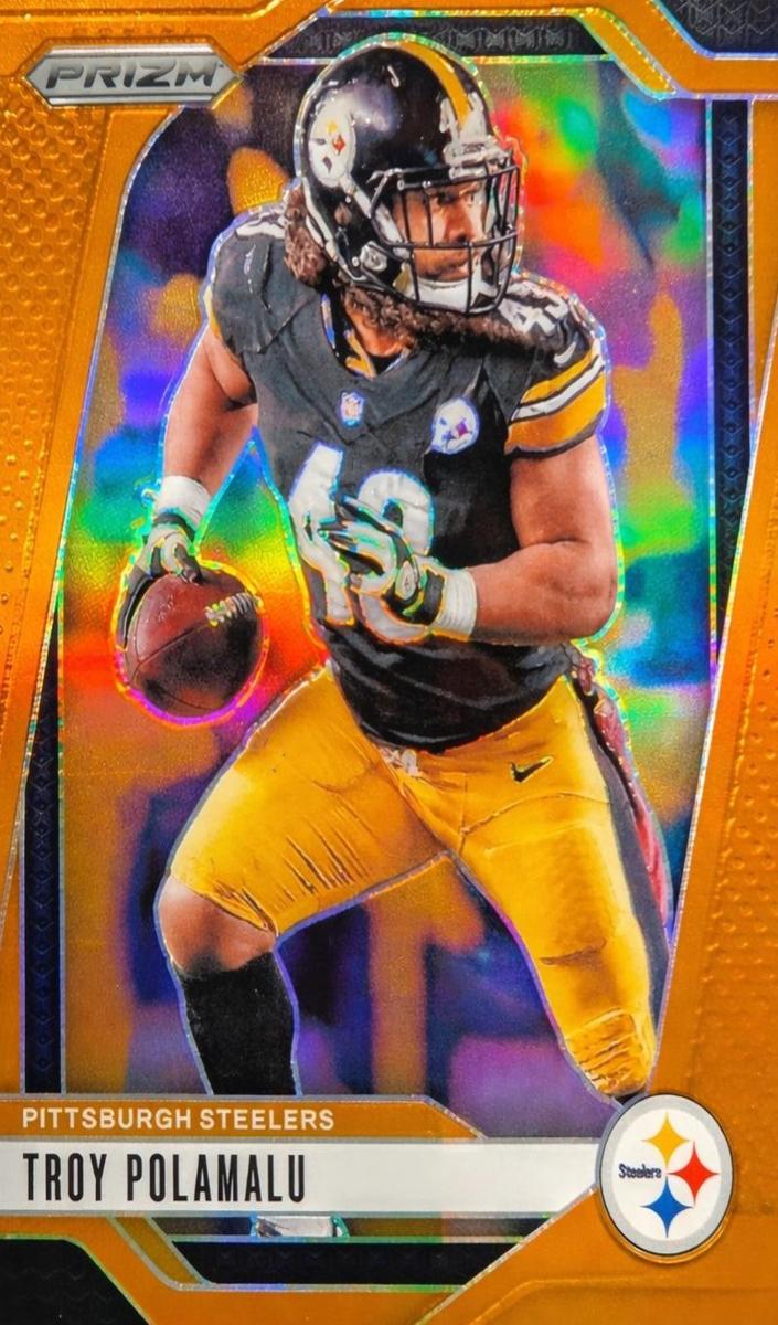 2024 Panini Prizm Football Orange Troy Polamalu #248