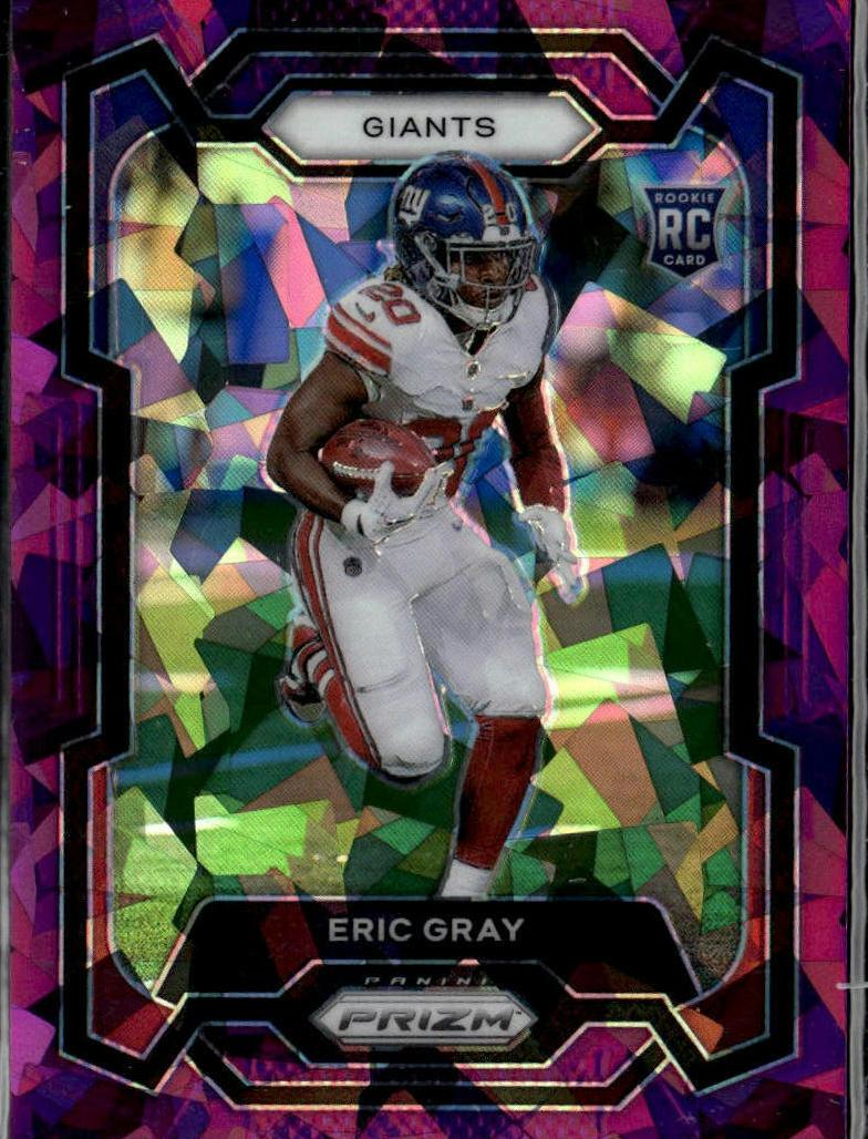 2023 Panini Prizm Football Purple Ice Eric Gray #377