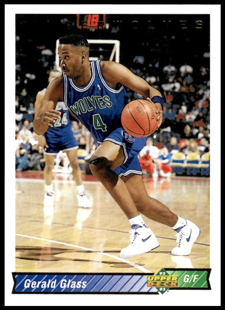 1992 Upper Deck Basketball Gerald Glass #186
