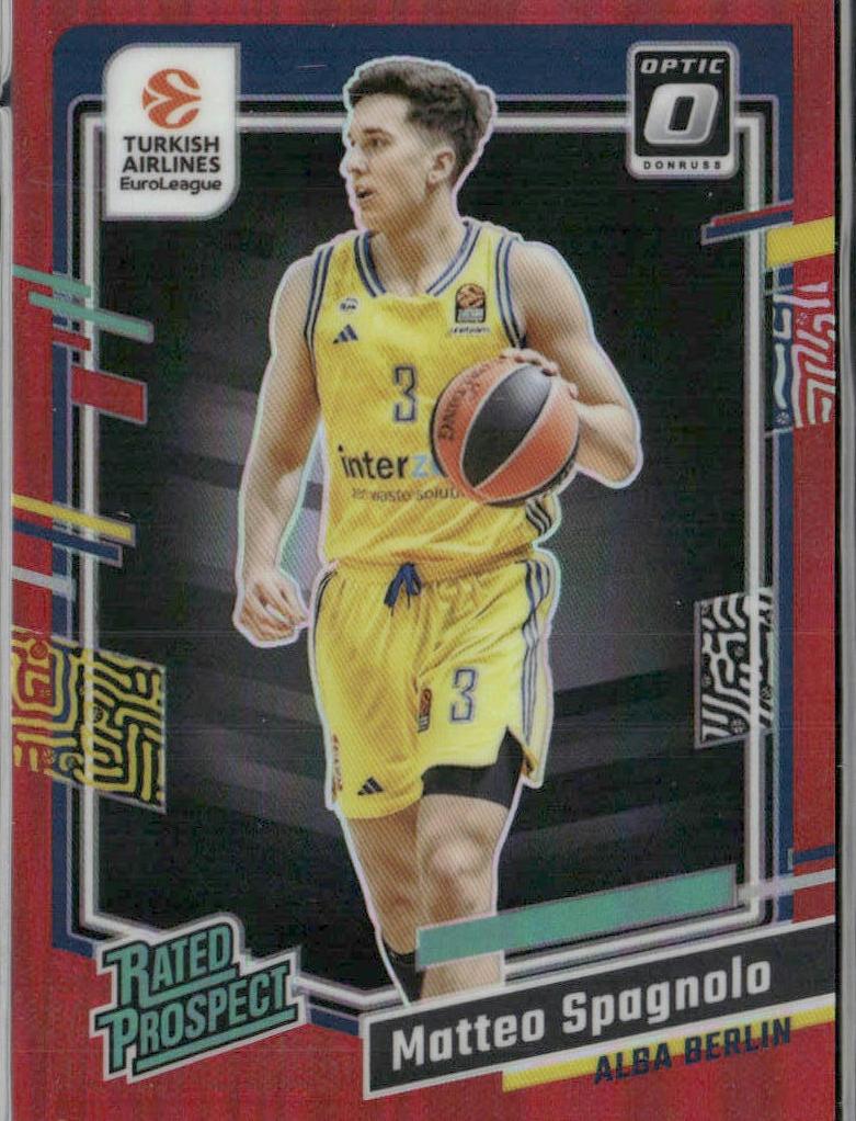 2023 Donruss Turkish Airlines EuroLeague Basketball Red Matteo Spagnolo #20