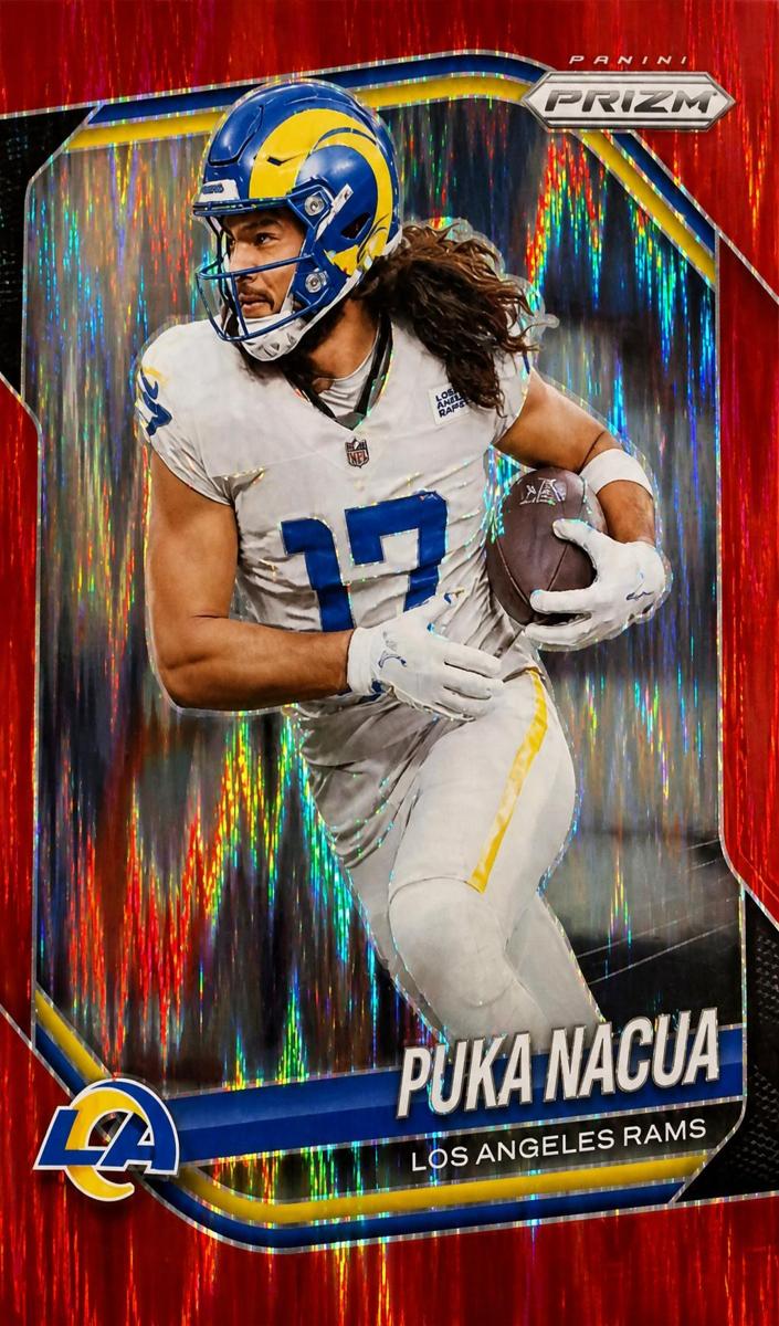 2025 Panini Prizm Football Red Puka Nacua #205