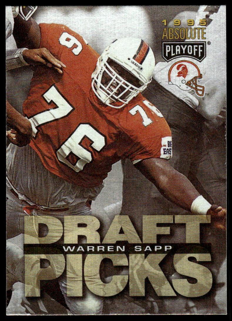 1995 Playoff Absolute Football Warren Sapp #190 PSA 7.5