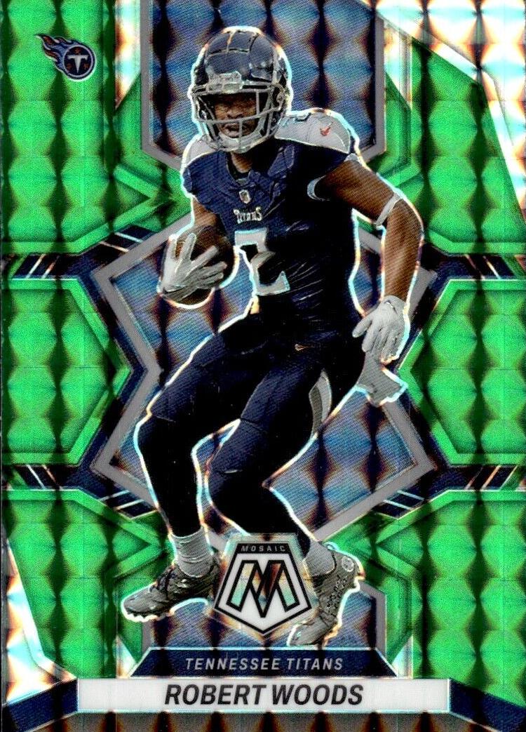 2022 Panini Mosaic Football Green Robert Woods #192 PSA 10