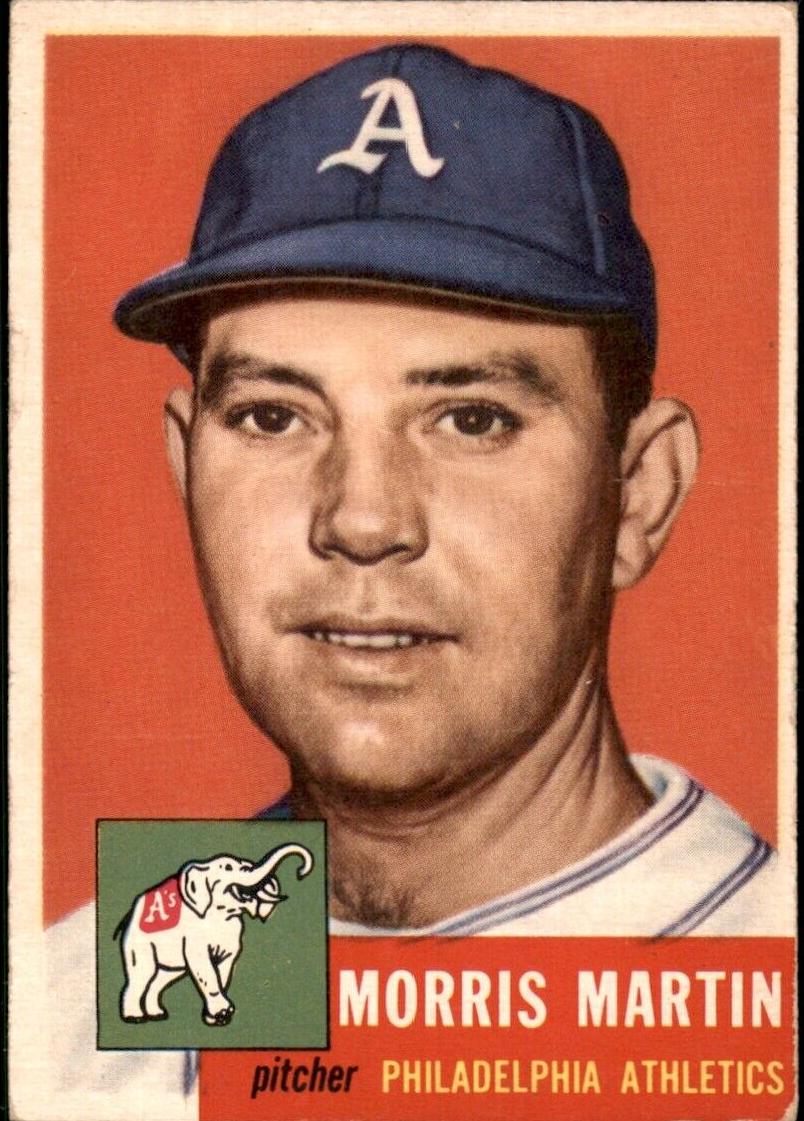 1953 Topps Baseball Morris Martin #227 PSA 5.5