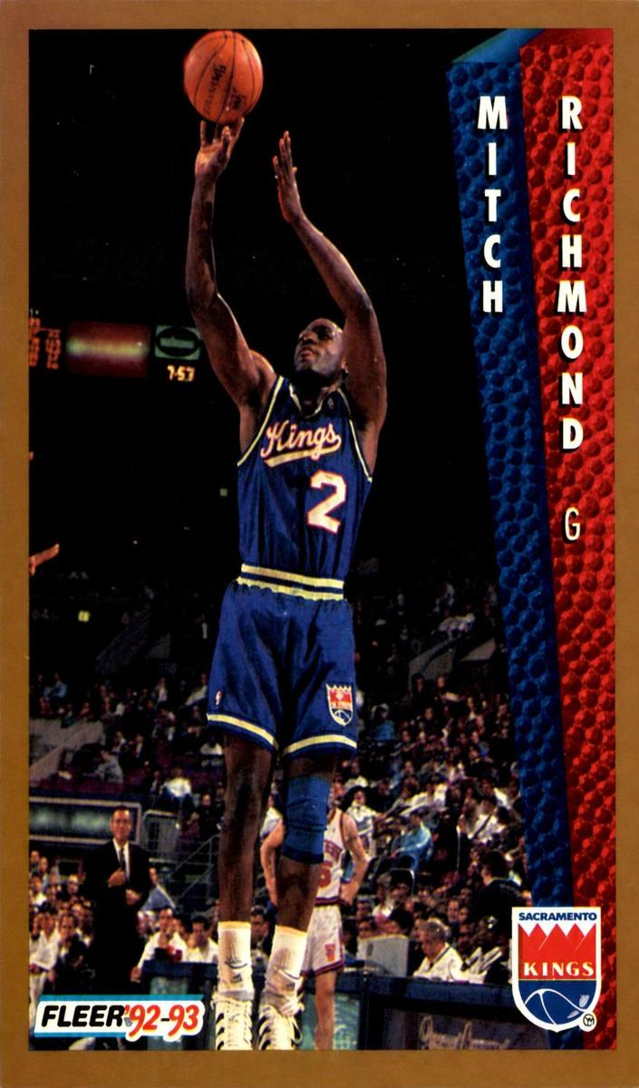 1992 Fleer Basketball Mitch Richmond #196