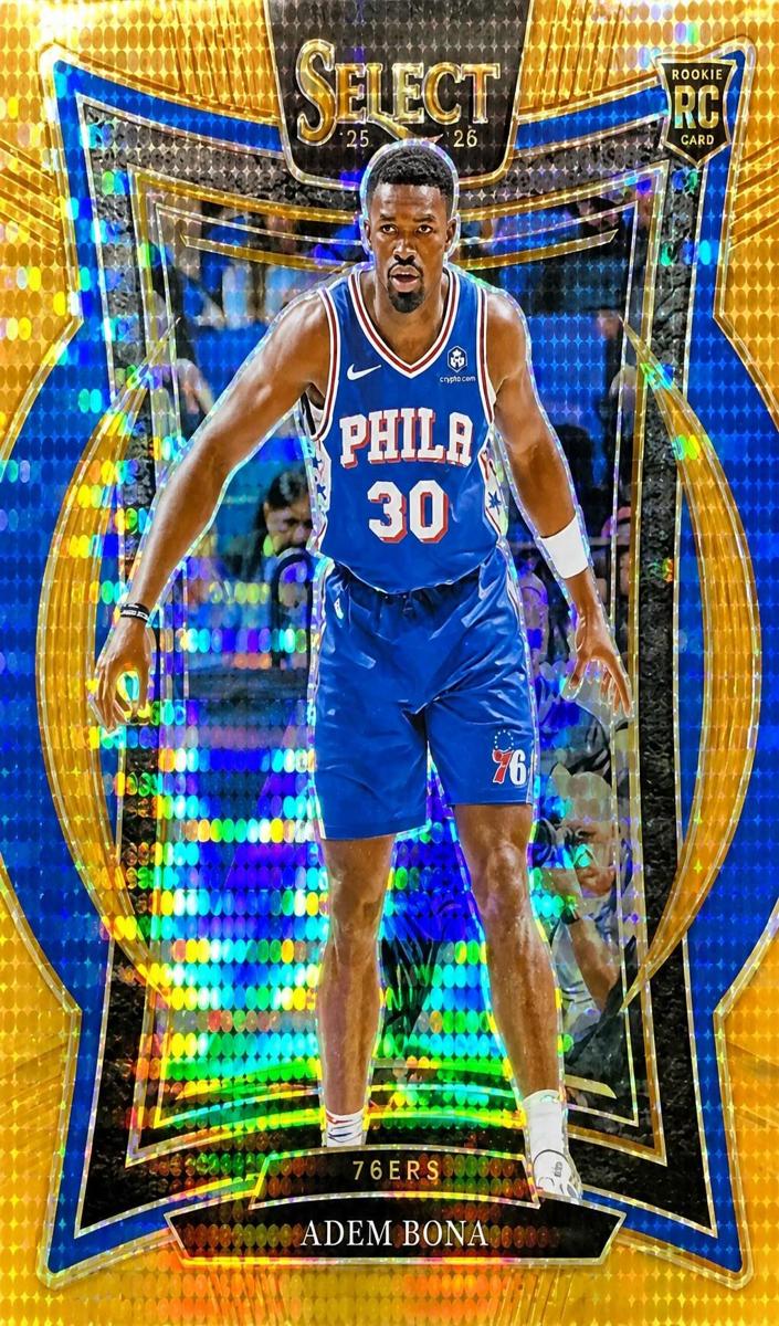 2024 Panini Select Basketball Neon Orange Pulsar FOTL Adem Bona #97