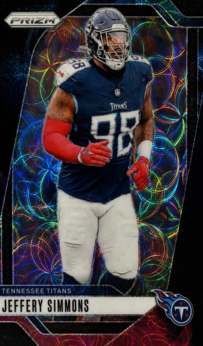 2024 Panini Prizm Football Choice Nebula Jeffery Simmons #282