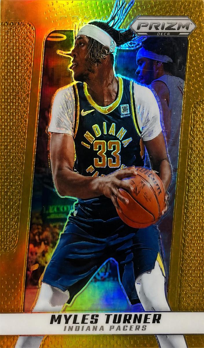 2024 Panini Prizm Deca Basketball Gold Myles Turner #103
