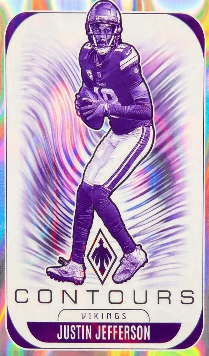 2025 Panini Phoenix Football Silver Lava Justin Jefferson #21