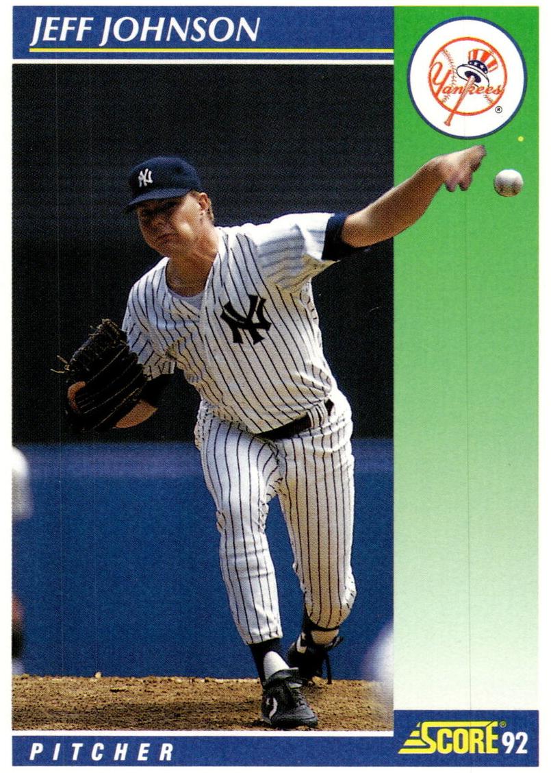 1992 Score Baseball Jeff Johnson #523