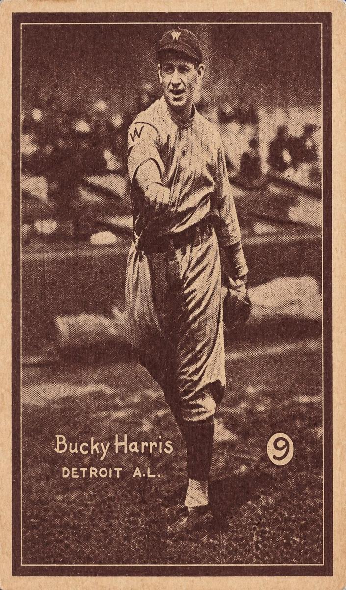 1931 W517 Baseball Hand Cut Bucky Harris #9
