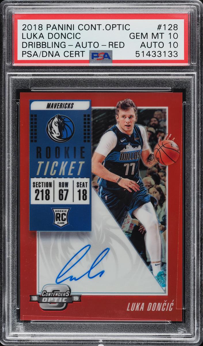 2018 Panini Contenders Optic Basketball Red Luka Doncic #128