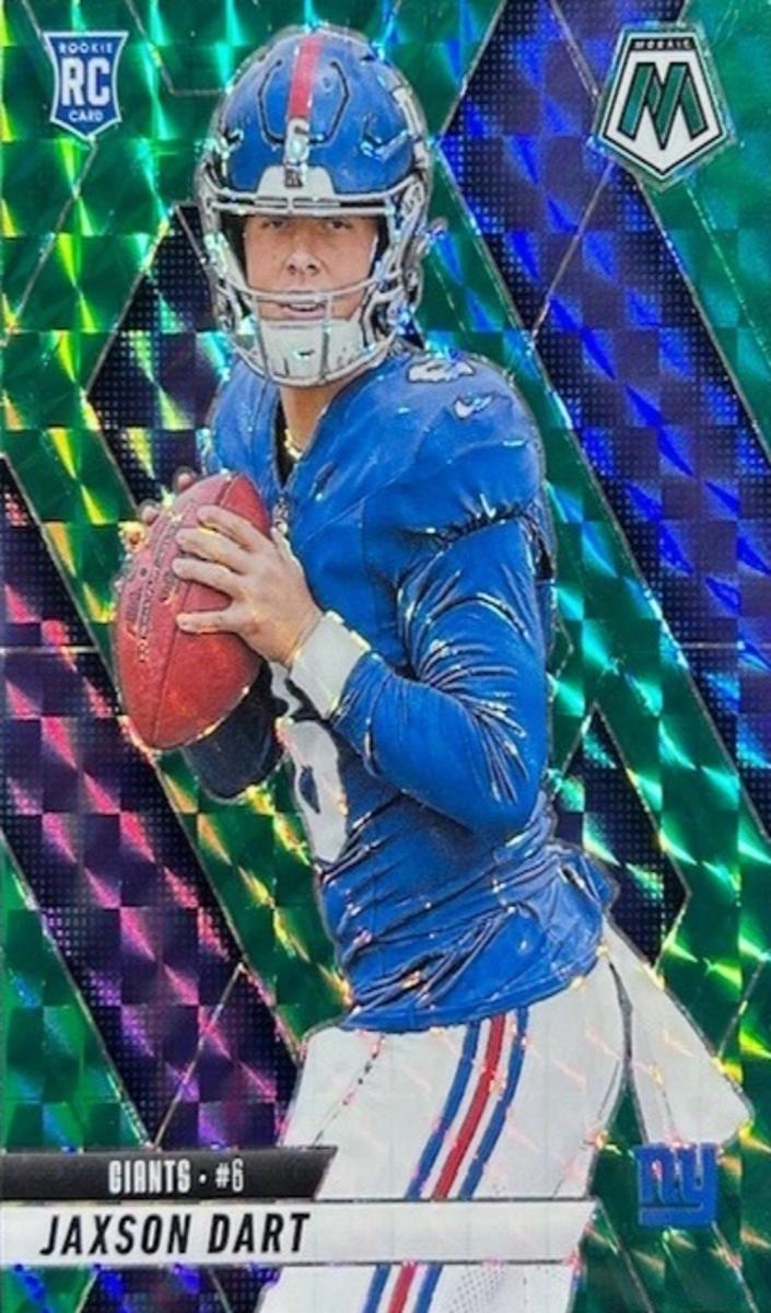2025 Panini Mosaic Football Green Jaxson Dart #362 PSA 9