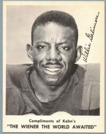 1963 Kahn's Wieners Football Willie Galimore #NNO PSA 8