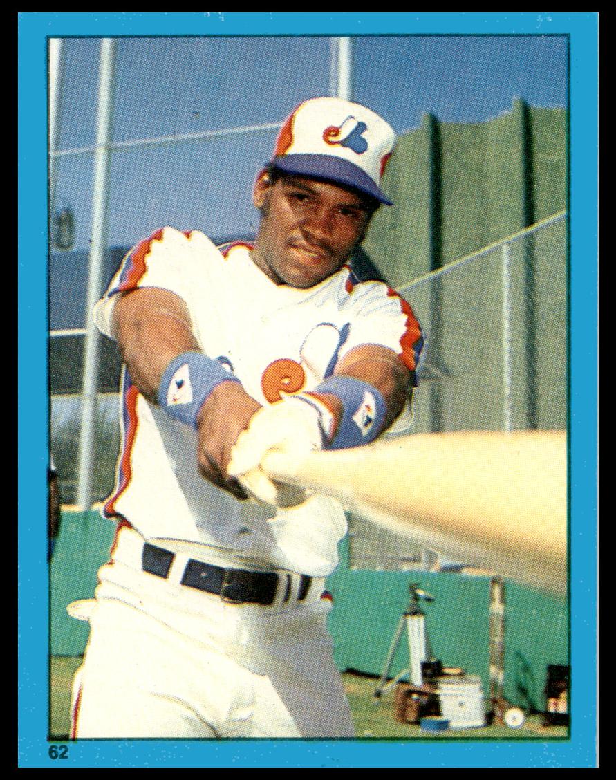 1982 Topps Stickers Baseball Tim Raines #62