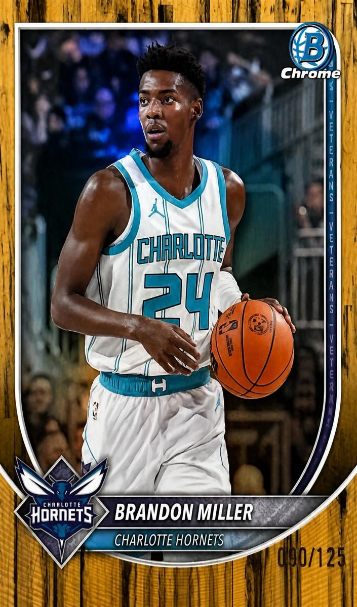 2025 Bowman Basketball Floorboard Refractor Brandon Miller #BCV-87