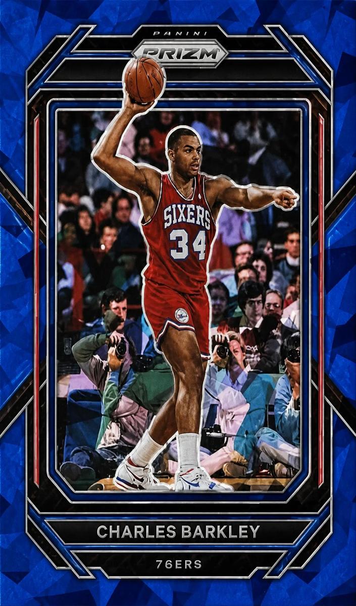 2022 Panini Prizm Basketball Blue Ice Charles Barkley #300
