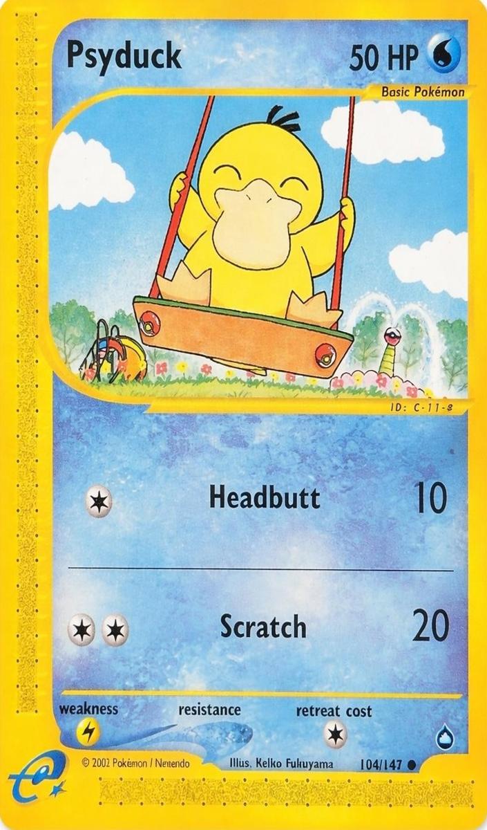 2003 Pokemon Aquapolis Psyduck #104
