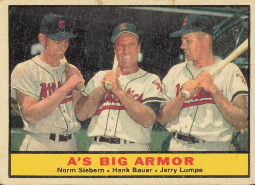 1961 Topps Baseball A's Big Armor #119