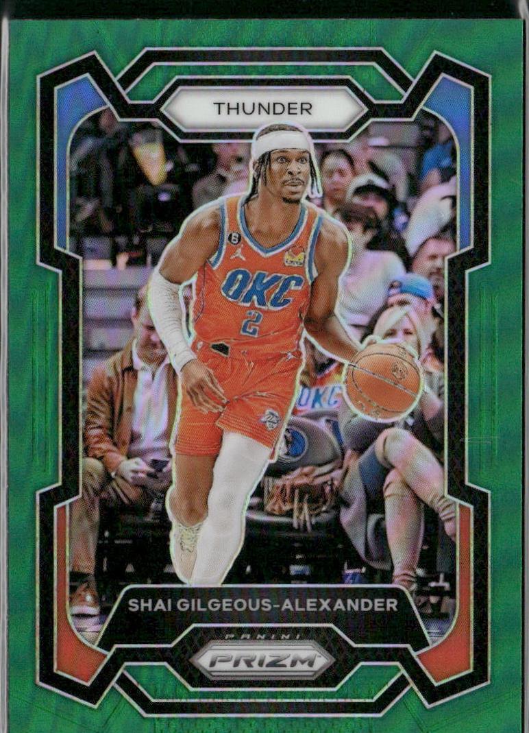 2023 Panini Prizm Basketball Green Shai Gilgeous-Alexander #85