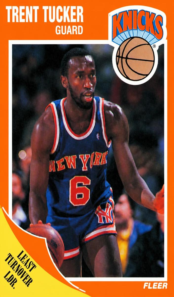 1989 Fleer Basketball Trent Tucker #105 PSA 9