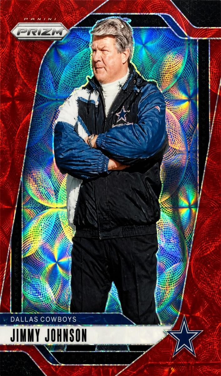 2024 Panini Prizm Football Choice Red Jimmy Johnson #82