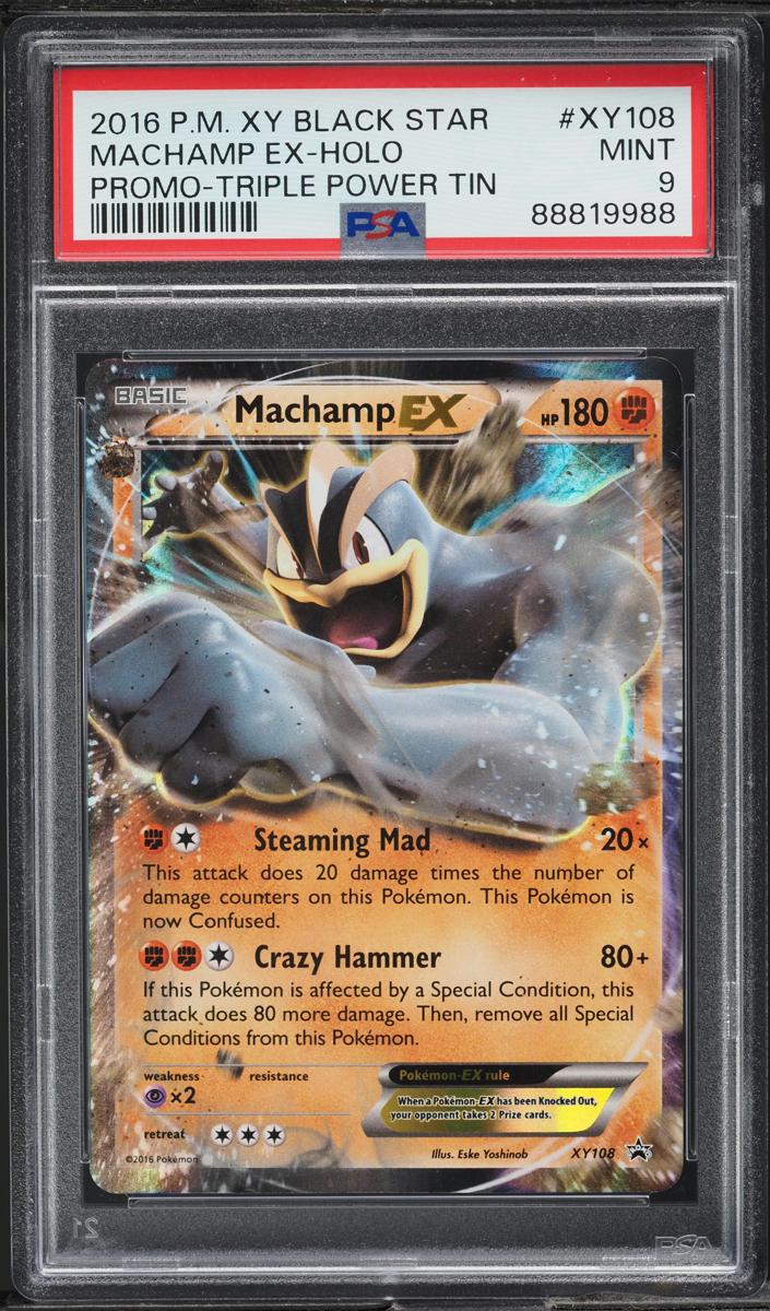 2016 Pokemon XY Black Star Promo Machamp EX #XY108 PSA 10