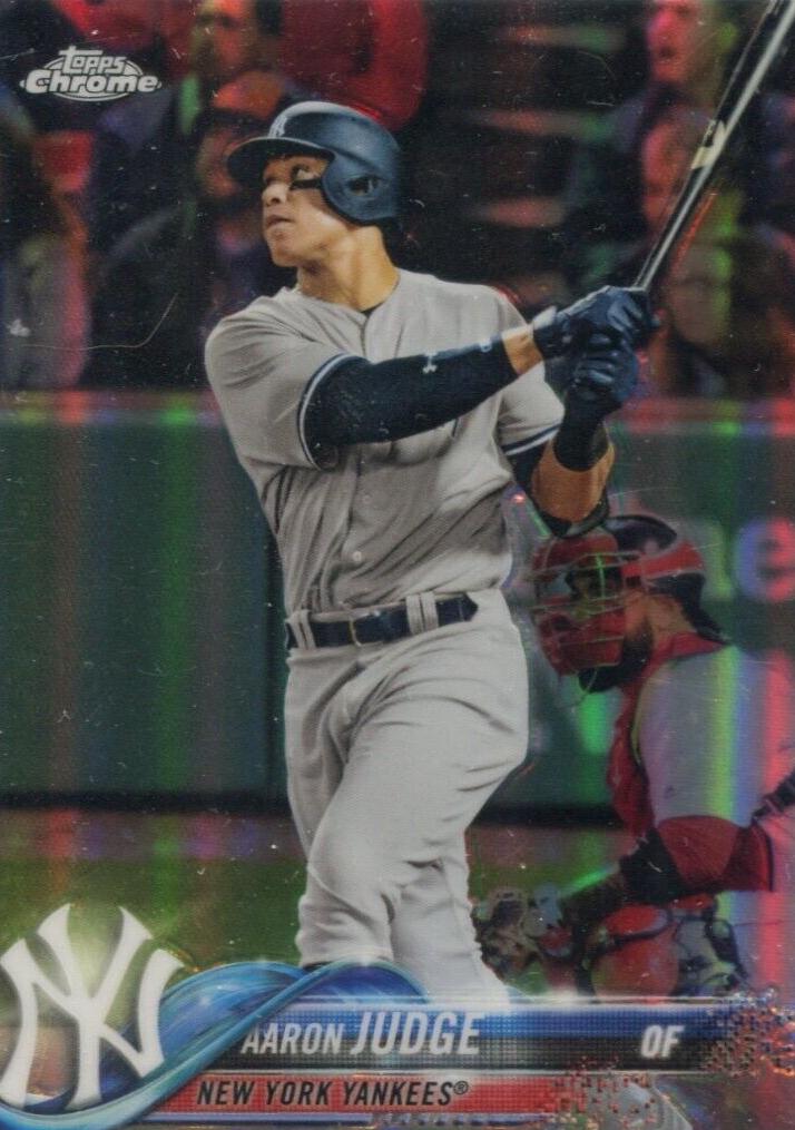 2018 Topps Chrome Baseball Refractor Aaron Judge #1 PSA 9